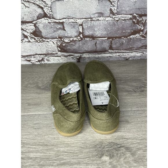 Sanuk Lil Pair O Dice Youth Green Canvas Sidewalk Surfer Shoes Kids Sz 3US/33EU - Picture 4 of 16